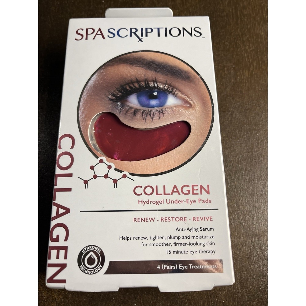 Spascriptions Collagen Hydrogel Under-Eye Pads 4 Pairs Anti-Aging‎ Dark Circles